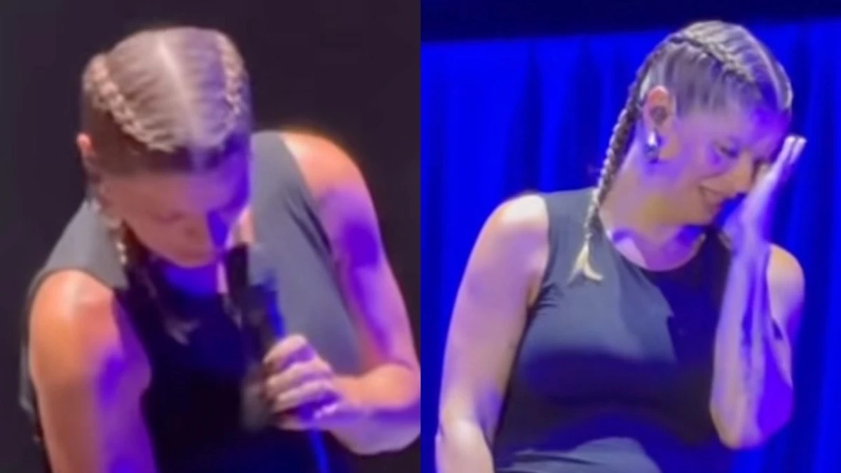 “Stop, la mia pancia…”. Alessandra Amoroso incintissima interrompe di colpo il concerto. Cosa è successo “Stop, la mia pancia…”. Alessandra Amoroso incintissima interrompe di colpo il concerto. Cosa è successo