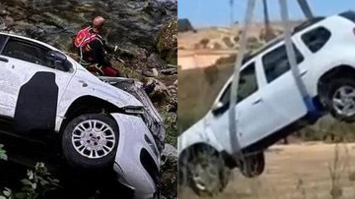 poliziotta precipita da una scarpata il volo terrificante e poi lo schianto violentissimo