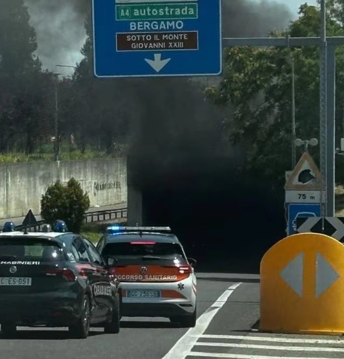 incidente galleria moto muore 17enne