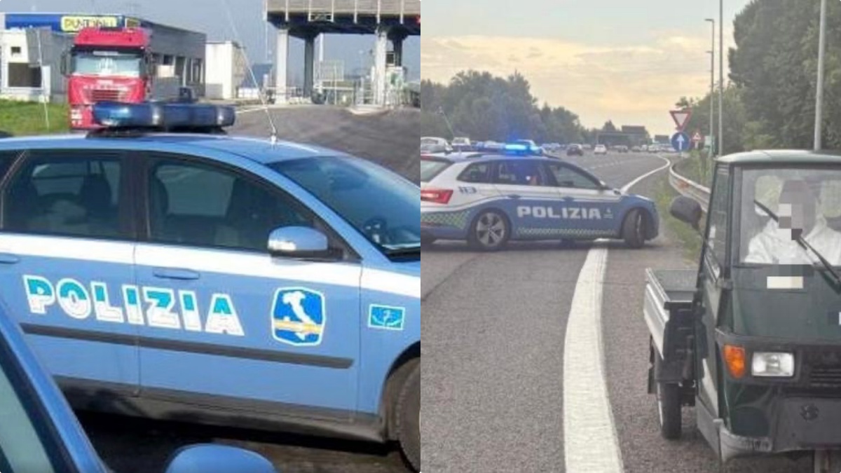 italia ancora follia in autostrada 18enne in contromano con un8217apecar lo slalom della morte