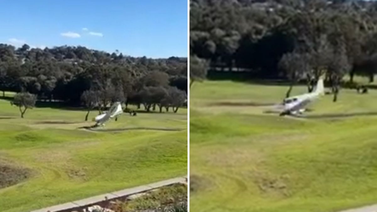 Schianto terribile, aereo cade sul campo da golf: il video mette i brividi. Poi il gesto dei testimoni