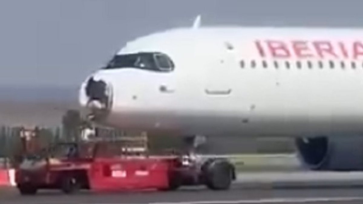 lo ha preso in pieno terrore in volo l8217aereo lo colpisce cos236 immagini impressionanti