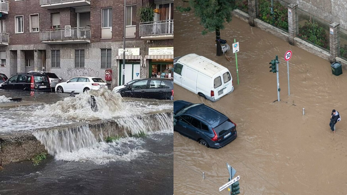 Violenta bomba d’acqua in Italia: aeroporto allagato e città blindata. Rischio esondazione Violenta bomba d’acqua in Italia: aeroporto allagato e città blindata. Rischio esondazione