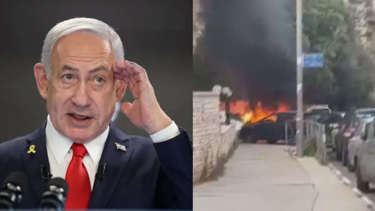 cassonetti incendiati casa Netanyahu