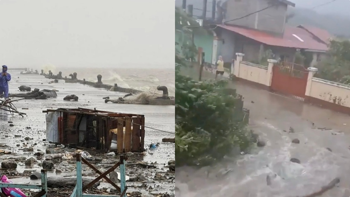 emergenza maltempo tifone spazza via tutto raffiche violentissime video e foto spaventosi
