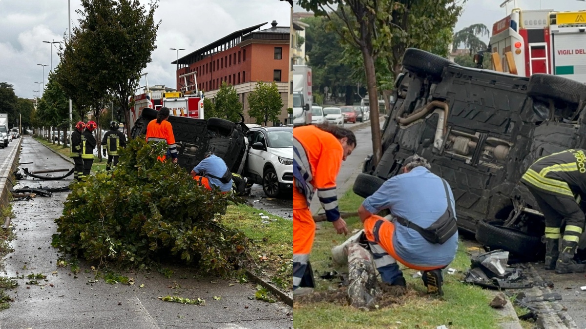 Schianto in pieno centro, si ribalta con l’auto e travolge tutto: il dramma in un attimo Schianto in pieno centro, si ribalta con l’auto e travolge tutto: il dramma in un attimo
