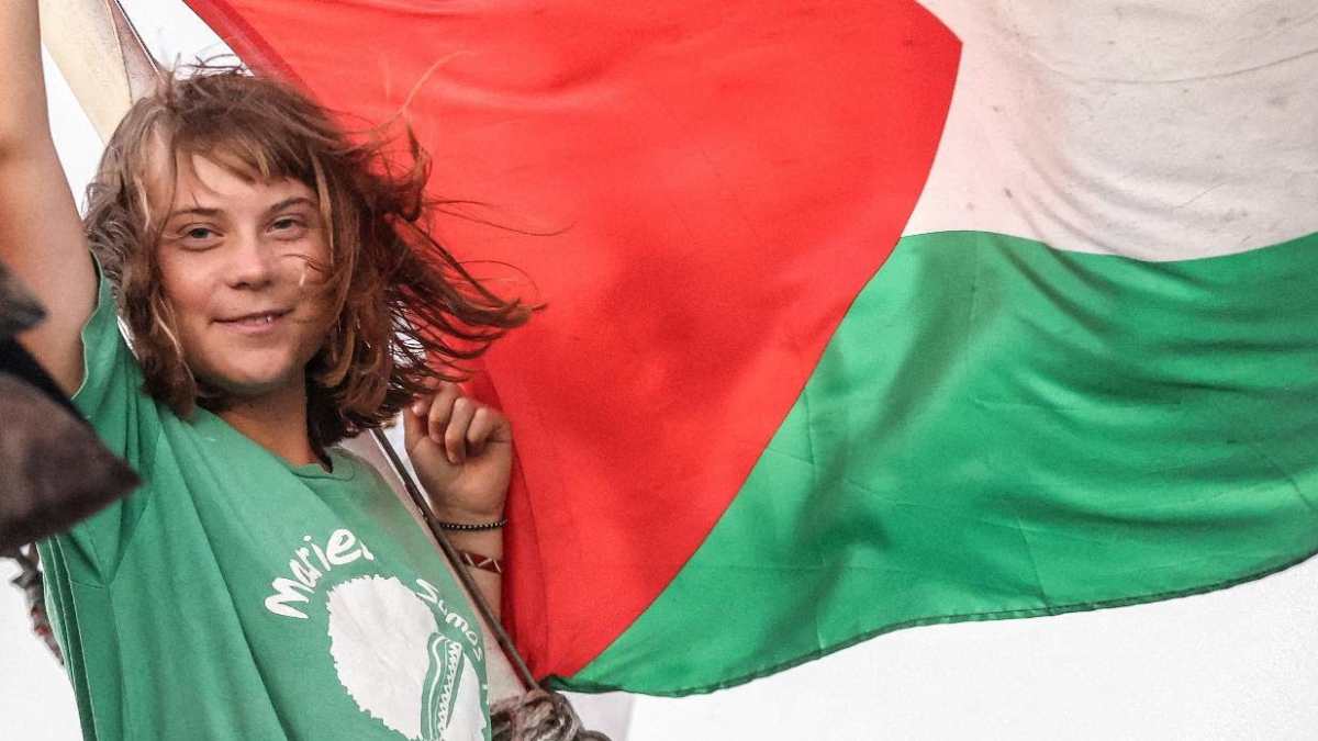 la metamorfosi di greta dall8217attivismo climatico alla flotilla per gaza