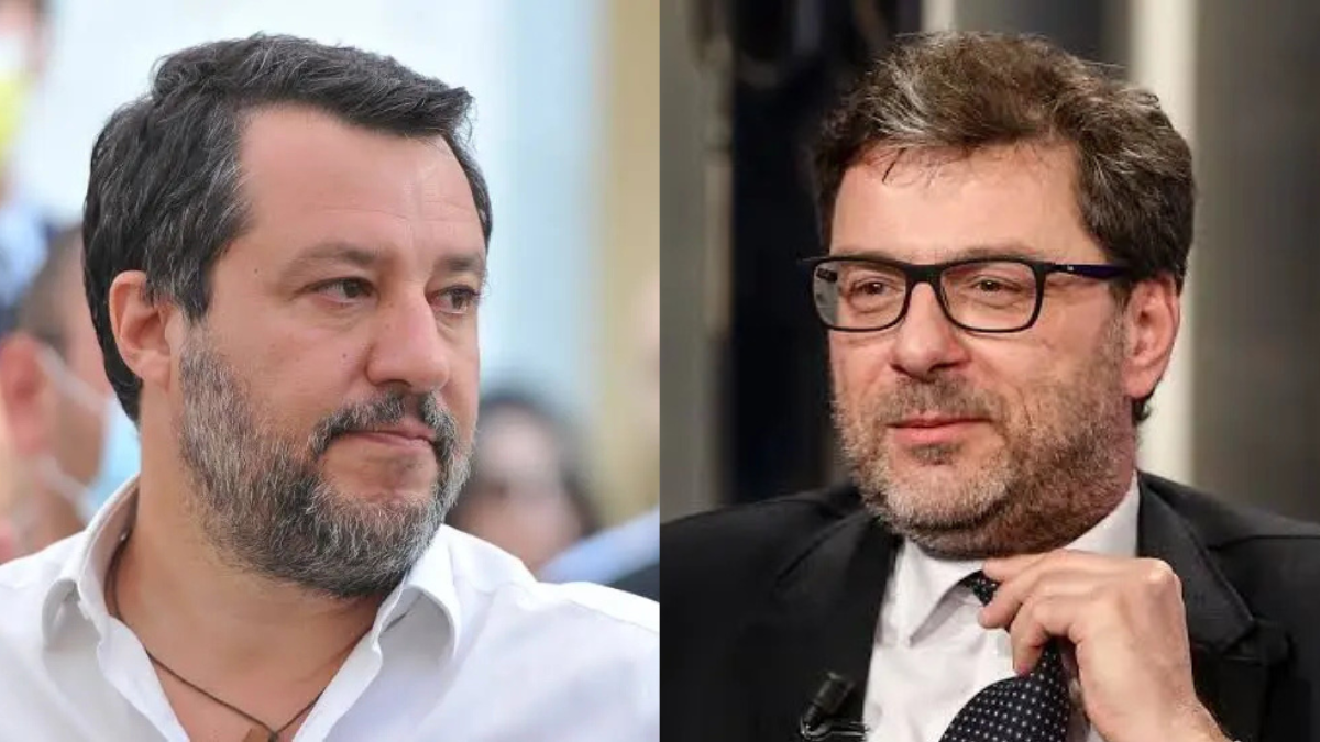 giorgetti e salvini 232 polemica lo scenario internazionale complica i piani