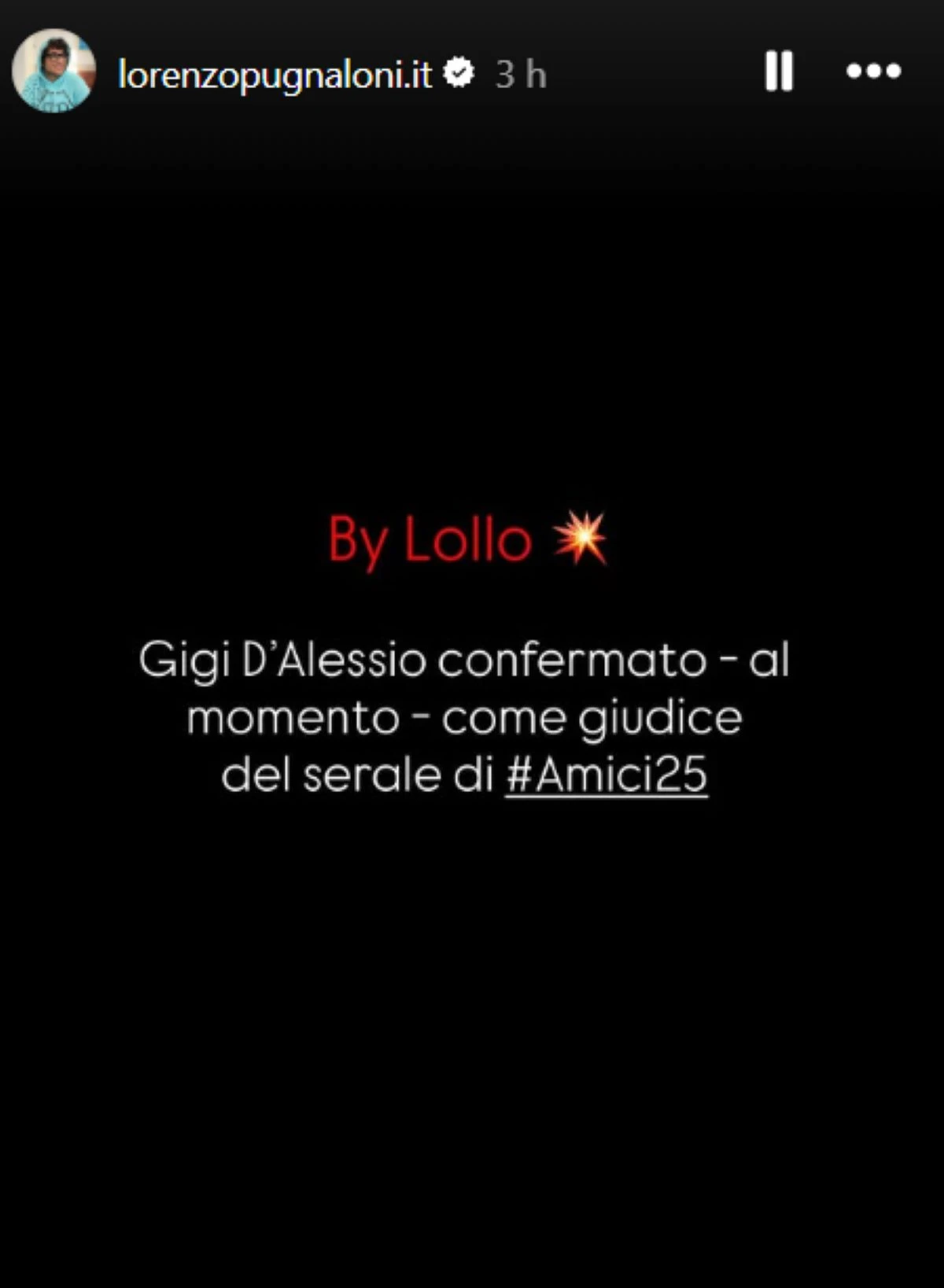 Gigi D'Alessio durante Amici