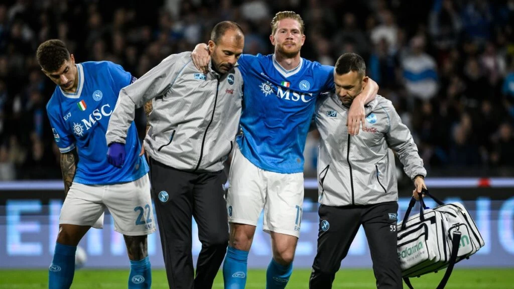 Kevin De Bruyne durante una partita del Napoli