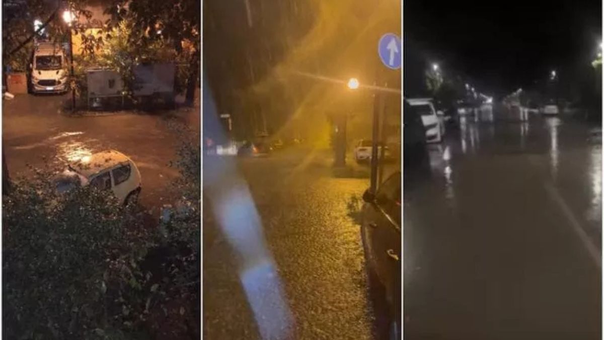 strade come fiumi bomba d8217acqua sull8217italia allagamenti nella notte immagini tremende