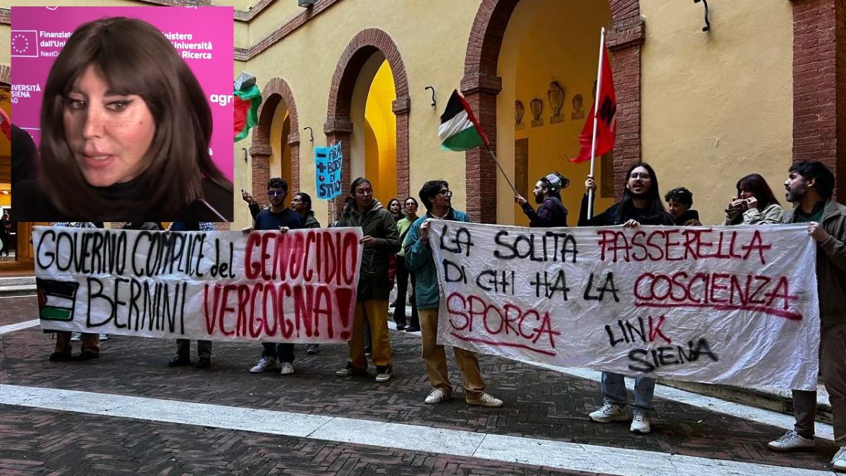La ministra Bernini contestata da un gruppo di studenti all’Università di Siena: “Vaff***”