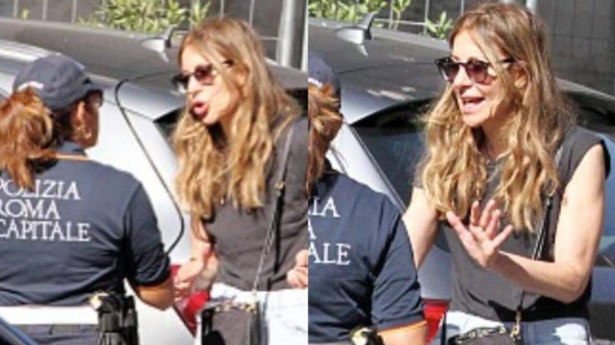 Francesca Fagnani litiga polizia