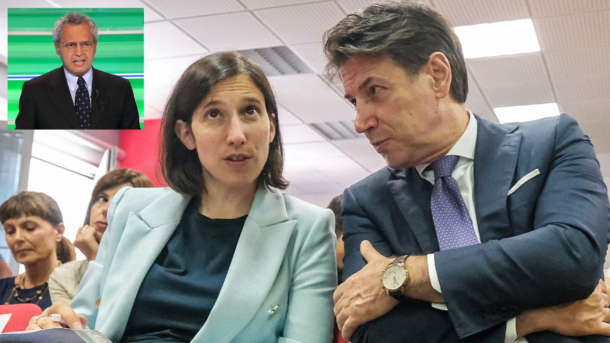 Mentana stronca Schlein Conte