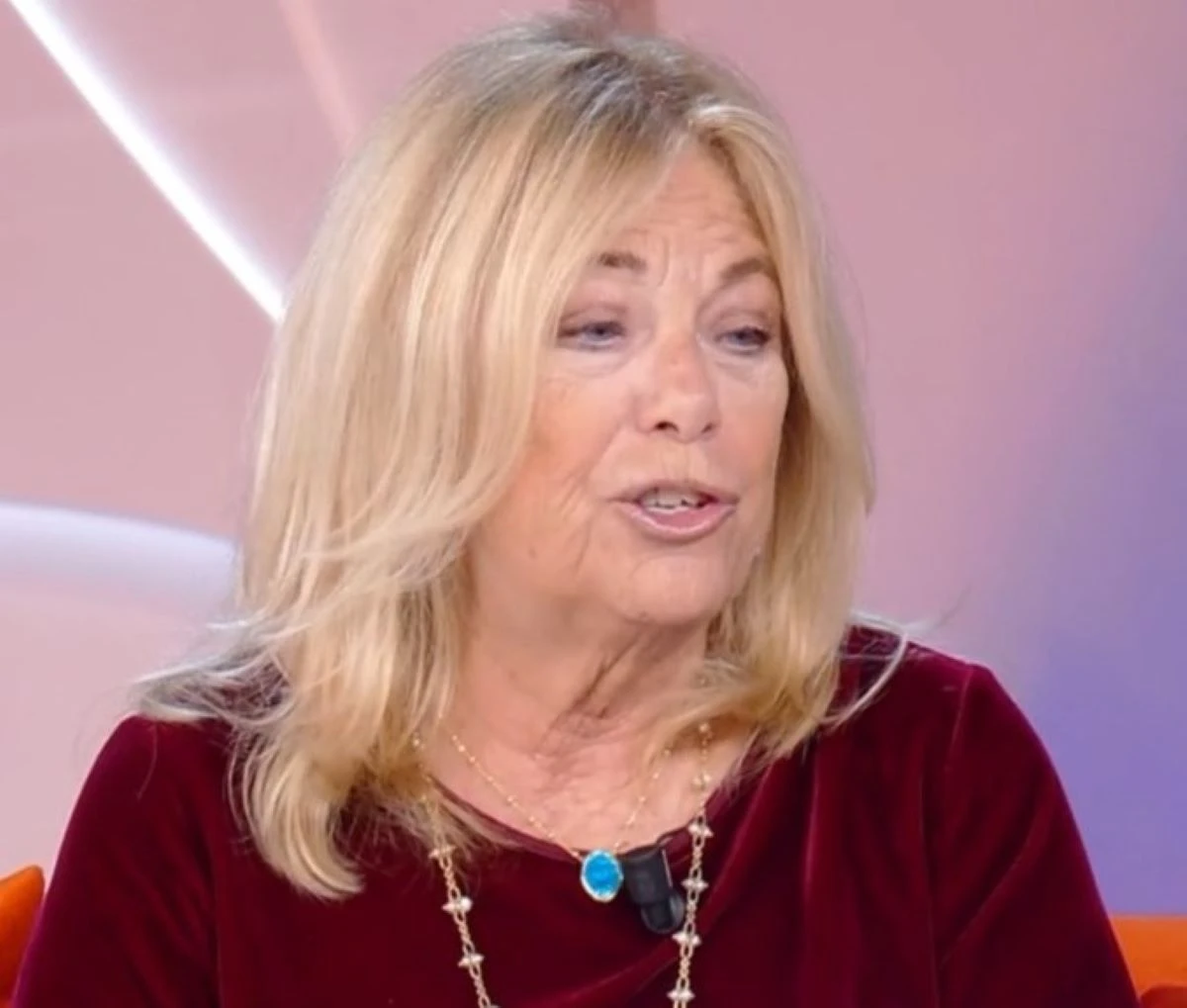 Rita Dalla Chiesa durante un intervento televisivo