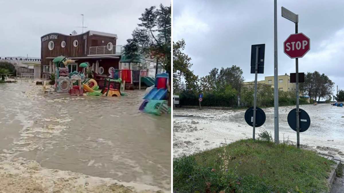Maltempo in Emilia Romagna, mareggiate e allagamenti a Cesenatico: onde fino a due metri e mezzo