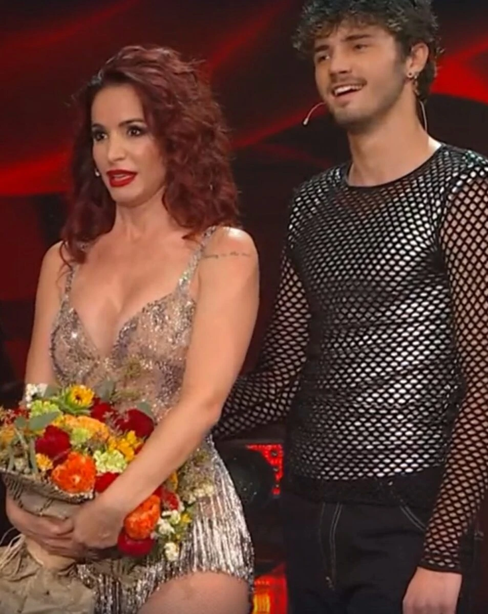 Andrea Delogu e il partner a Ballando con le stelle