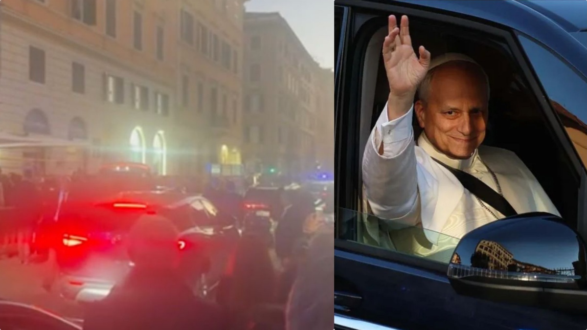 Papa Leone a piedi in mezzo alla strada: imprevisto in auto. Cosa gli è successo Papa Leone a piedi in mezzo alla strada: imprevisto in auto. Cosa gli è successo