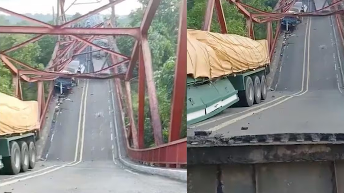 Boato improvviso, crolla il ponte: spezzato al centro. Il video della tragedia, immagini forti