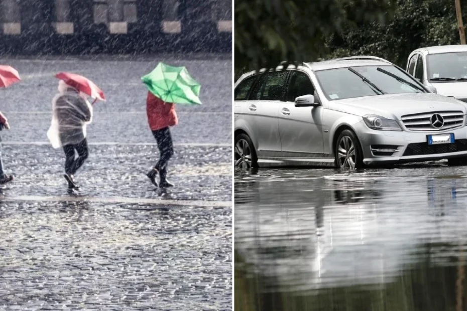 ciclone halloween pioggia allagamenti dove