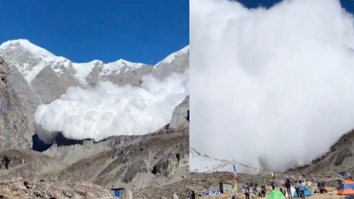 Valanga di neve, il dramma spaventoso: corsa disperata. Il VIDEO impressionante Valanga di neve, il dramma spaventoso: corsa disperata. Il VIDEO impressionante