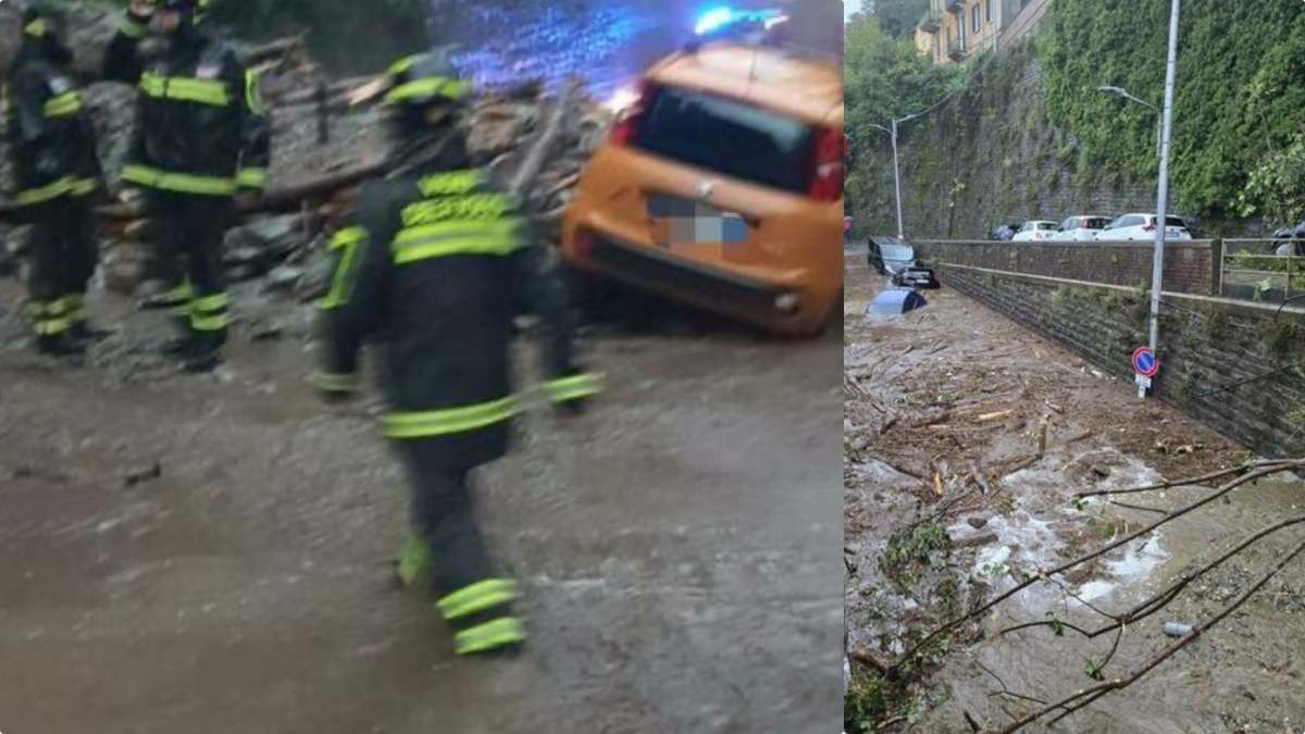 Nubi minacciose su una città italiana, simbolo del maltempo in arrivo