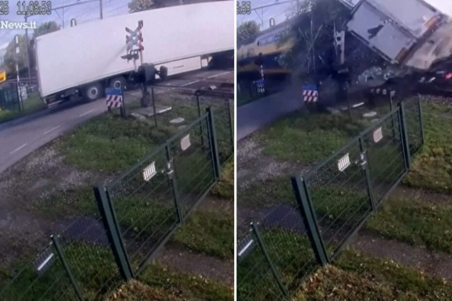 treno travolge camion olanda