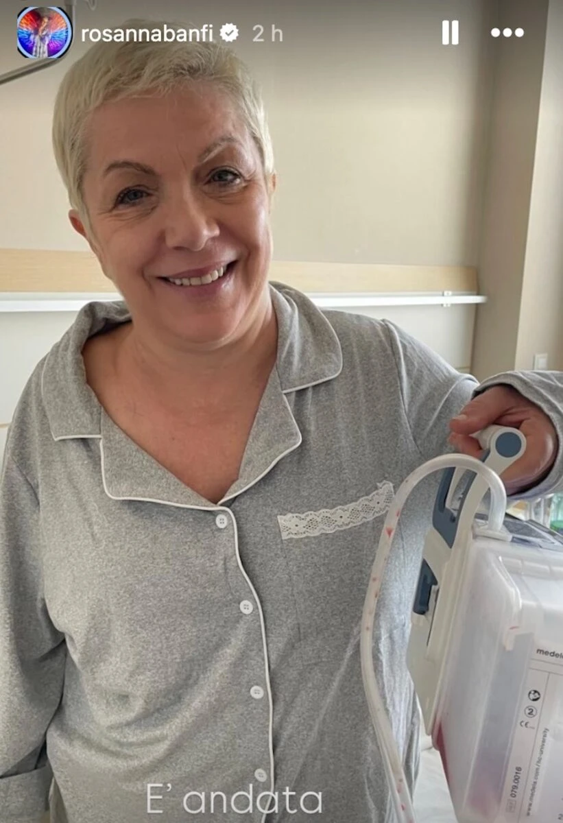 Rosanna Banfi ringrazia i medici e i ricercatori