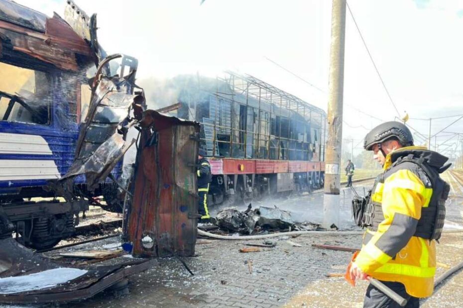 guerra in ucraina attacchi treni