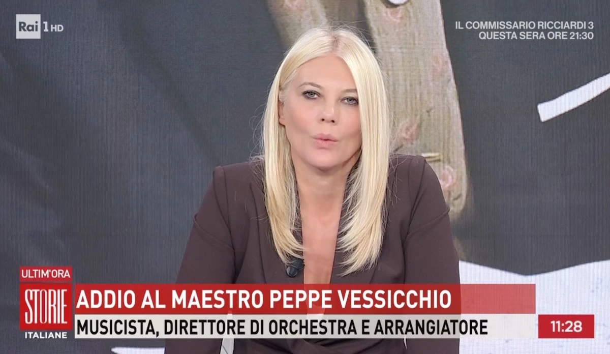 Peppe Vessicchio durante una delle sue esibizioni televisive