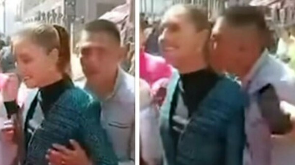 “Sotto gli occhi di tutti”. La politica molestata in strada da un uomo: le immagini da brividi “Sotto gli occhi di tutti”. La politica molestata in strada da un uomo: le immagini da brividi