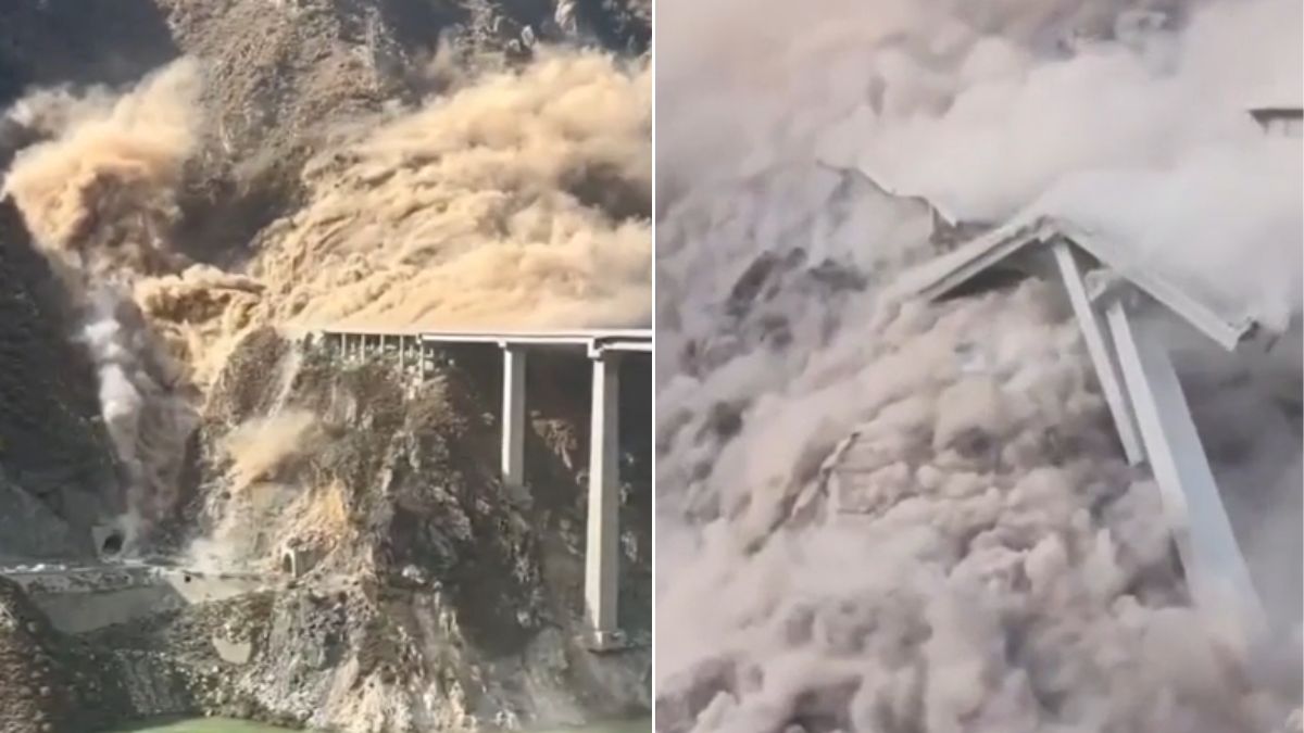 “Tutto all’improvviso”. Enorme ponte crolla in pochi secondi: Il video è da brividi