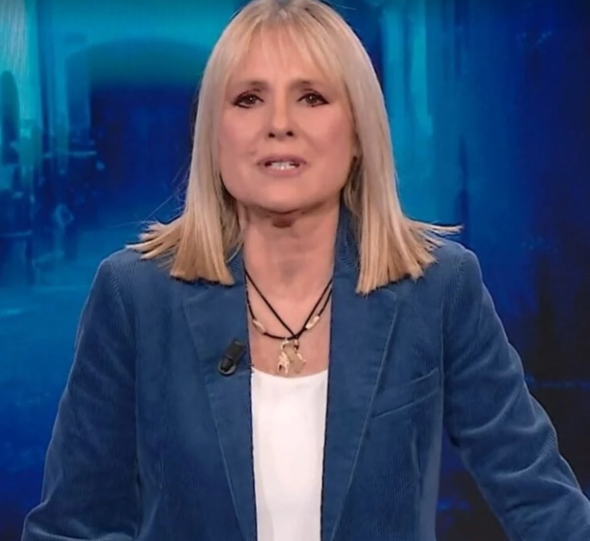 Federica Sciarelli nello studio di Chi l'ha visto