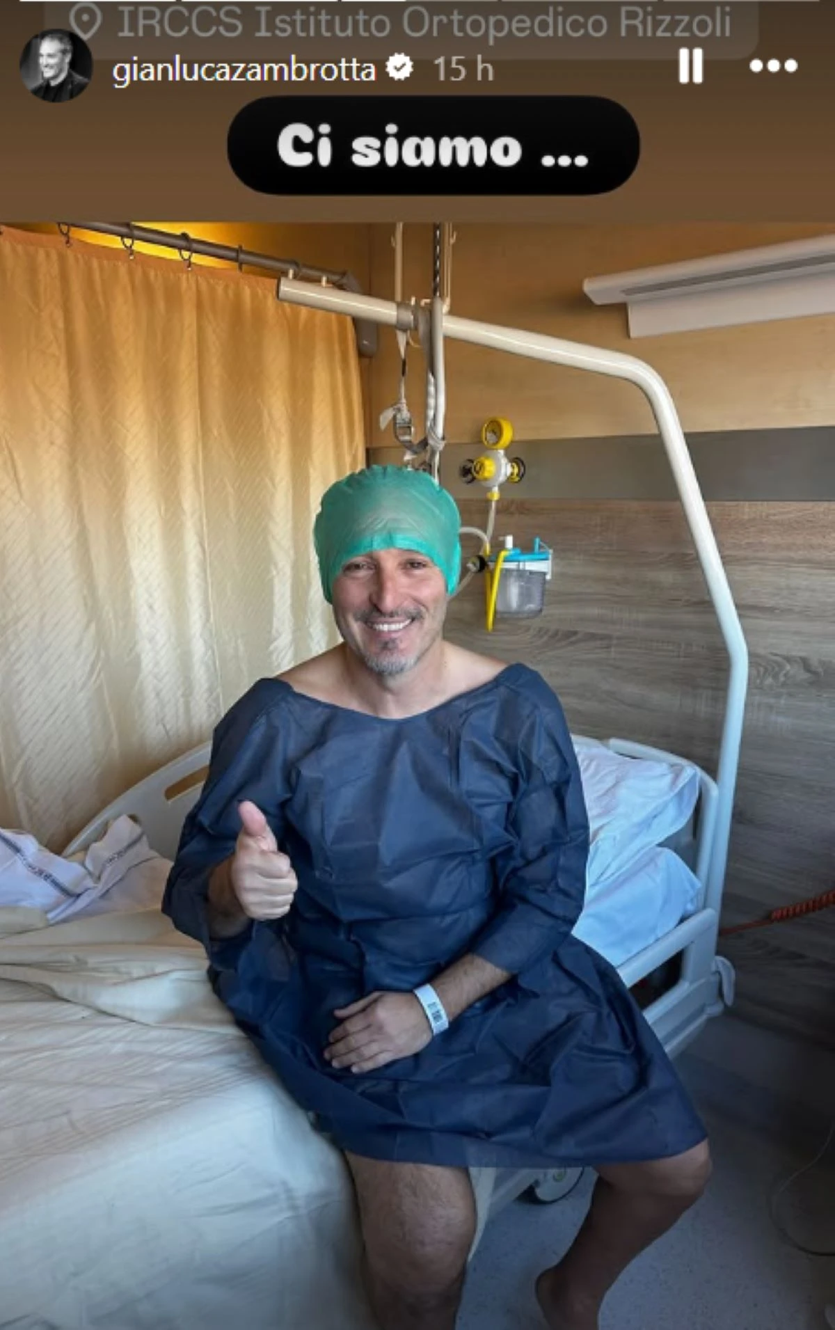 Intervento chirurgico alle ginocchia di Zambrotta