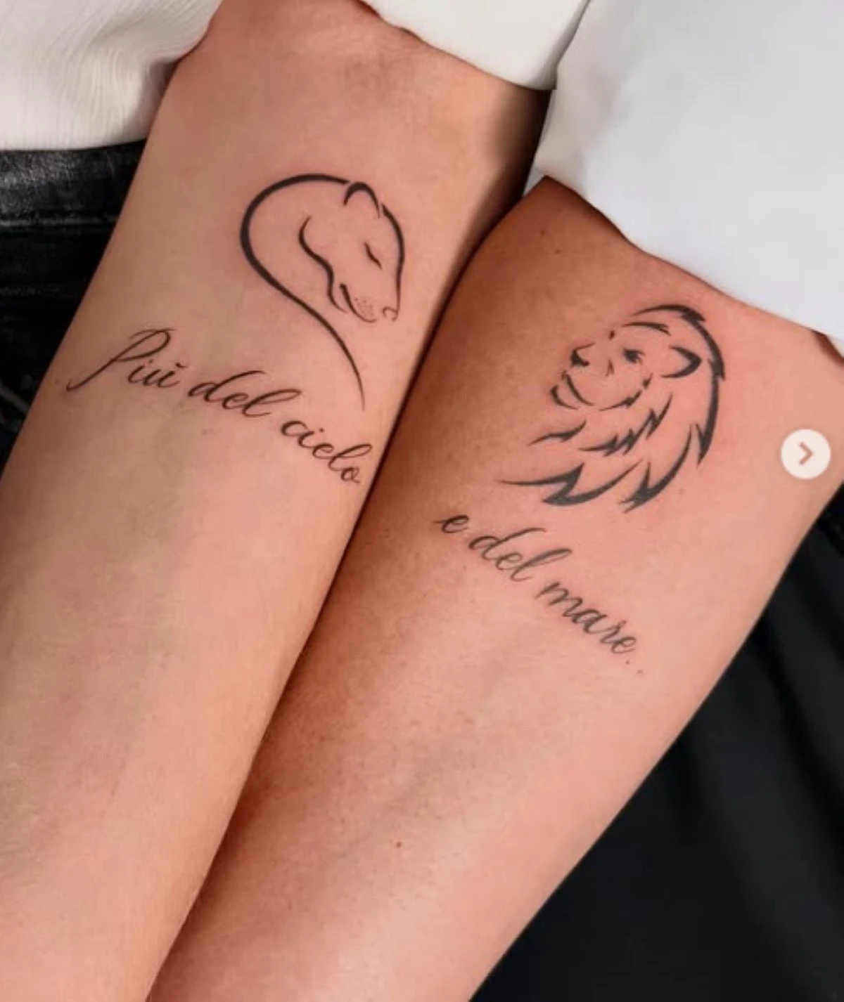 I tatuaggi di coppia di Manila Nazzaro e Stefano Oradei