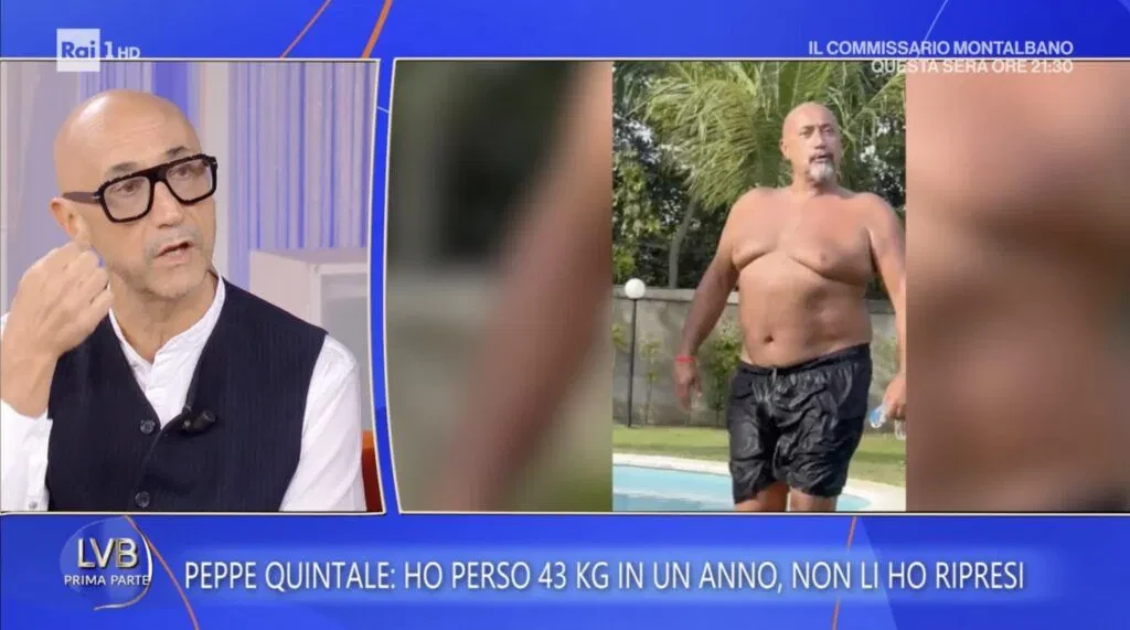 Peppe Quintale dopo il dimagrimento