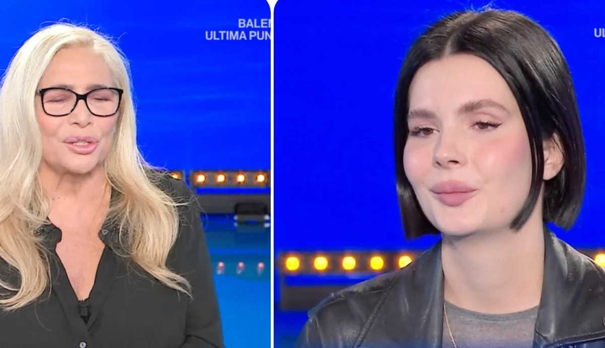 Montaggio con Vittorio Sgarbi e Mara Venier