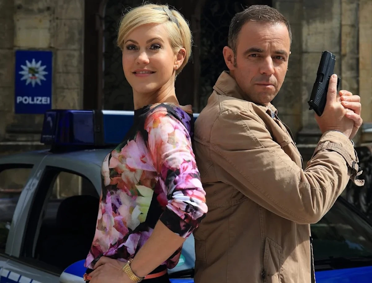 Felix Eitner durante una rappresentazione teatrale