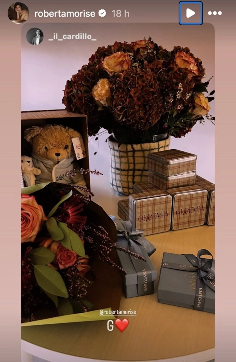 Roberta Morise con il marito Enrico Bartolini