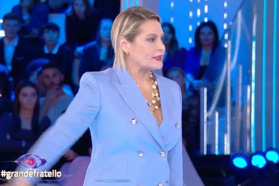 Simona Ventura in una puntata del Grande Fratello