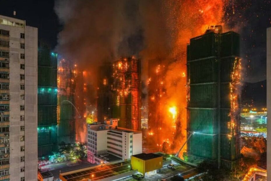 incendio hong kong strage arresti