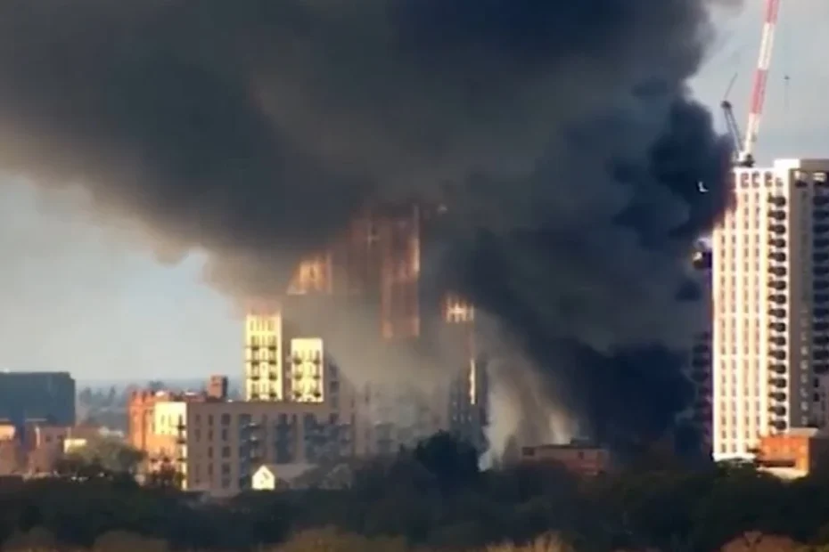 incendio esplosioni palazzo vigili del fuoco