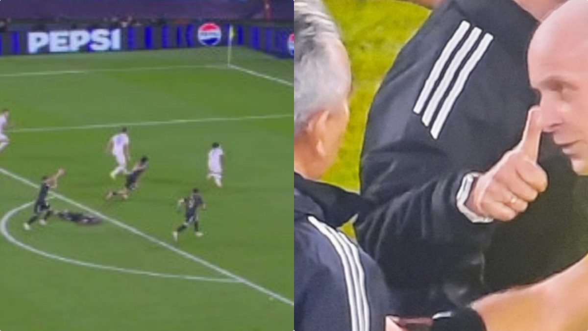 Champions, panico in campo: “Colpito violentemente in faccia”. Il campione a terra