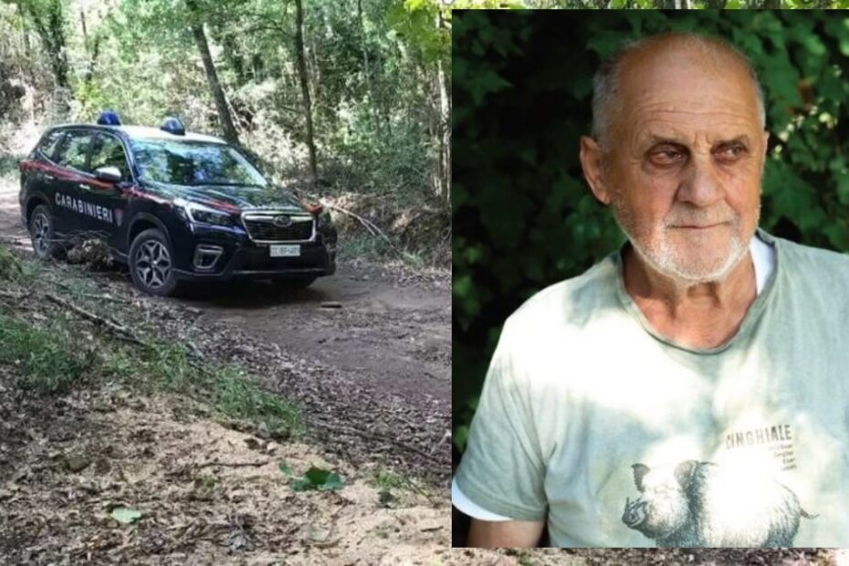 uomo morto nel bosco a tirli
