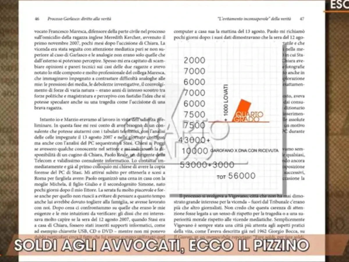 Il foglietto con gli appunti trovato in casa Sempio