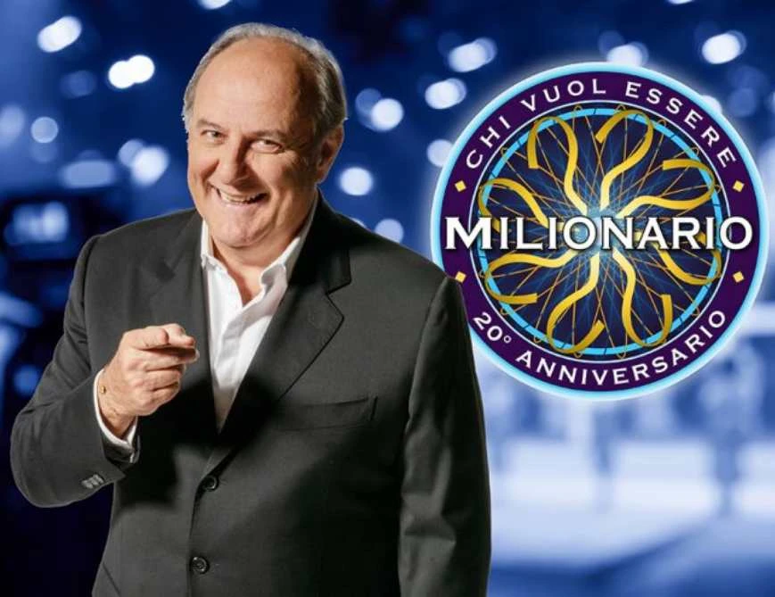 Gerry Scotti conduce Chi vuol essere milionario