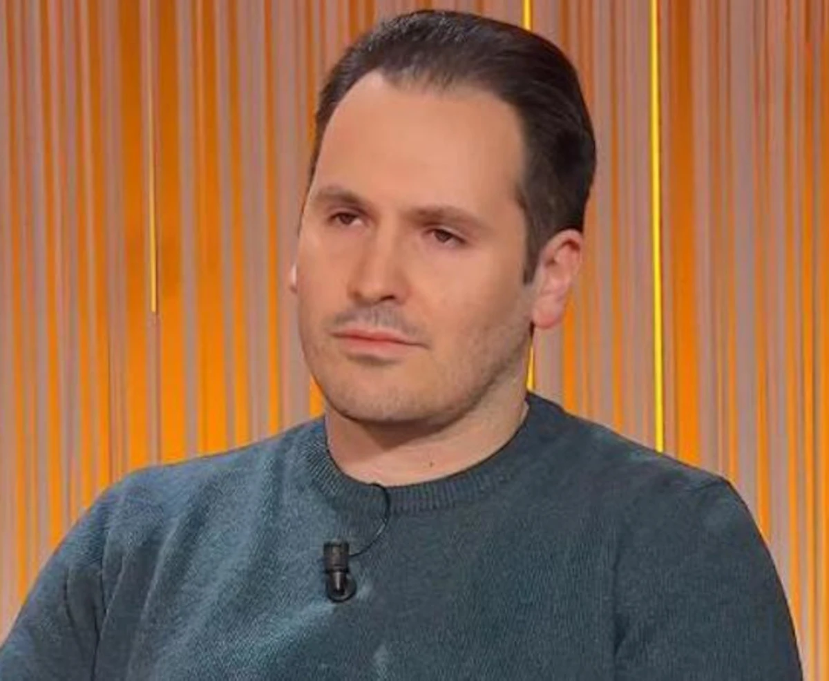 Andrea Sempio durante un'intervista televisiva