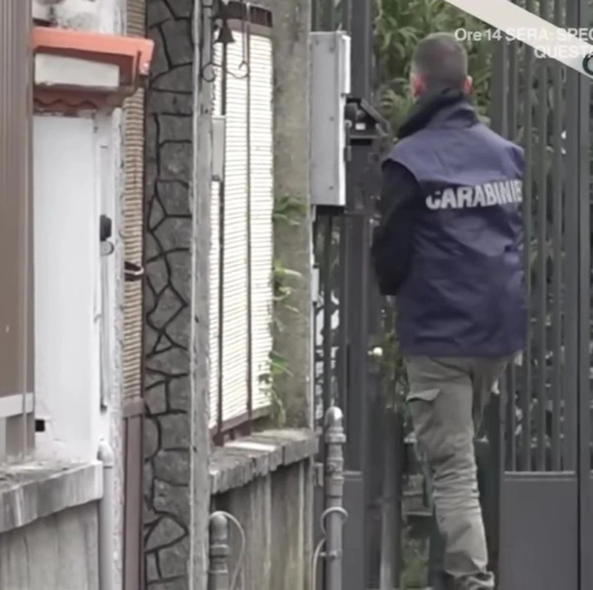 Casa di Andrea Sempio a Garlasco durante la perquisizione
