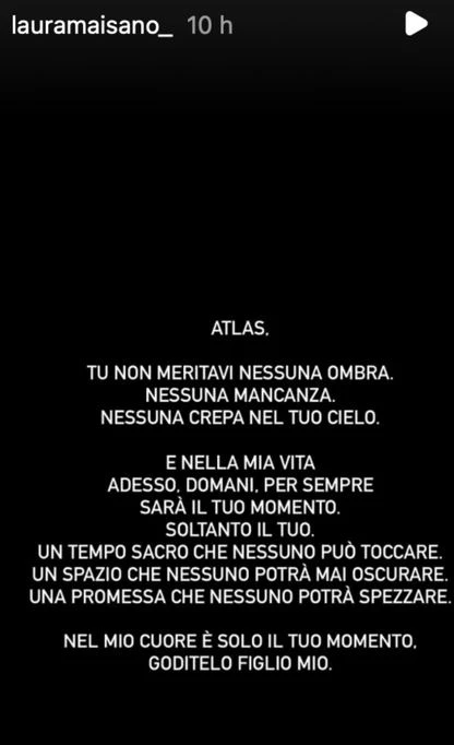 Laura Maisano con il figlio Atlas