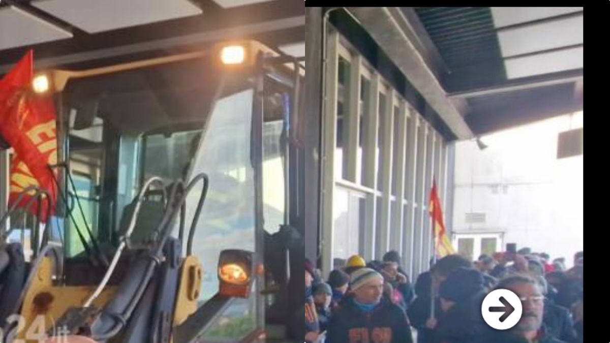 occupato l8217aeroporto di genova il corteo dei lavoratori lottiamo per l8217industria da Thesocialpost.it occupato l8217aeroporto di genova il corteo dei lavoratori lottiamo per l8217industria